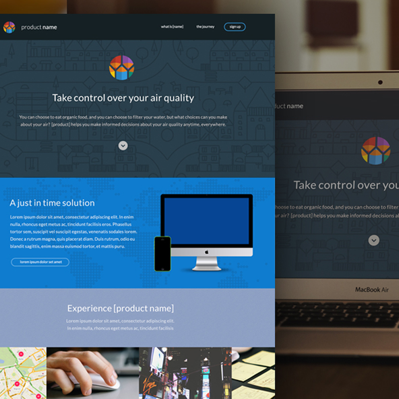 Air Quality Homepage Concept